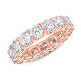Scallop 18k Rose Gold Eternity Band