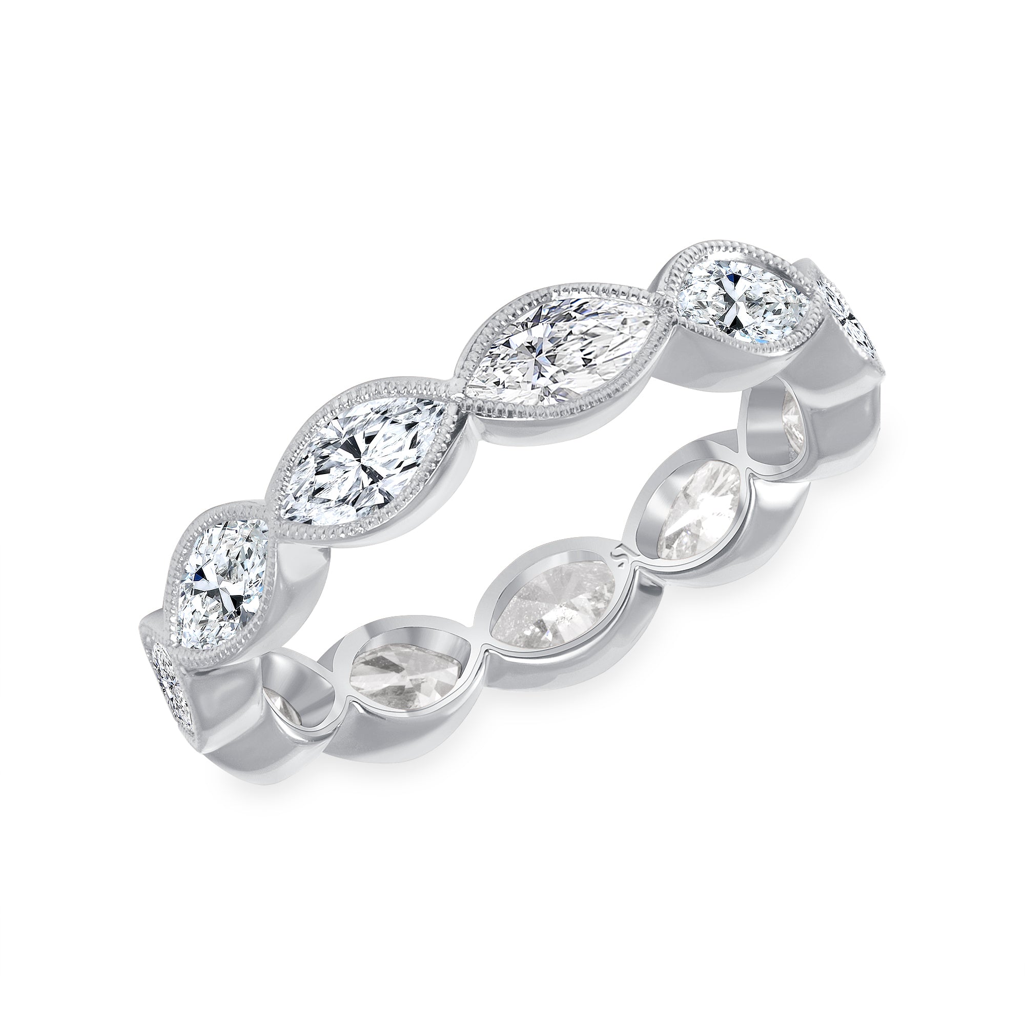 Bezel Set Eternity Band – Sabrina A Jewelry
