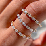 1.60ct Marquise Shaped 18k Gold Eternity Ring