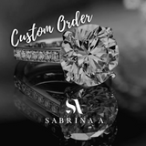 East-West Pear Shaped Diamond 18k Solid Gold Ring (Custom Order For Juhi)