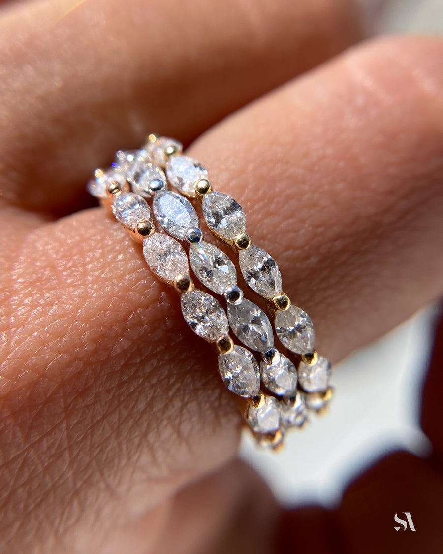 Marquise Diamond Band