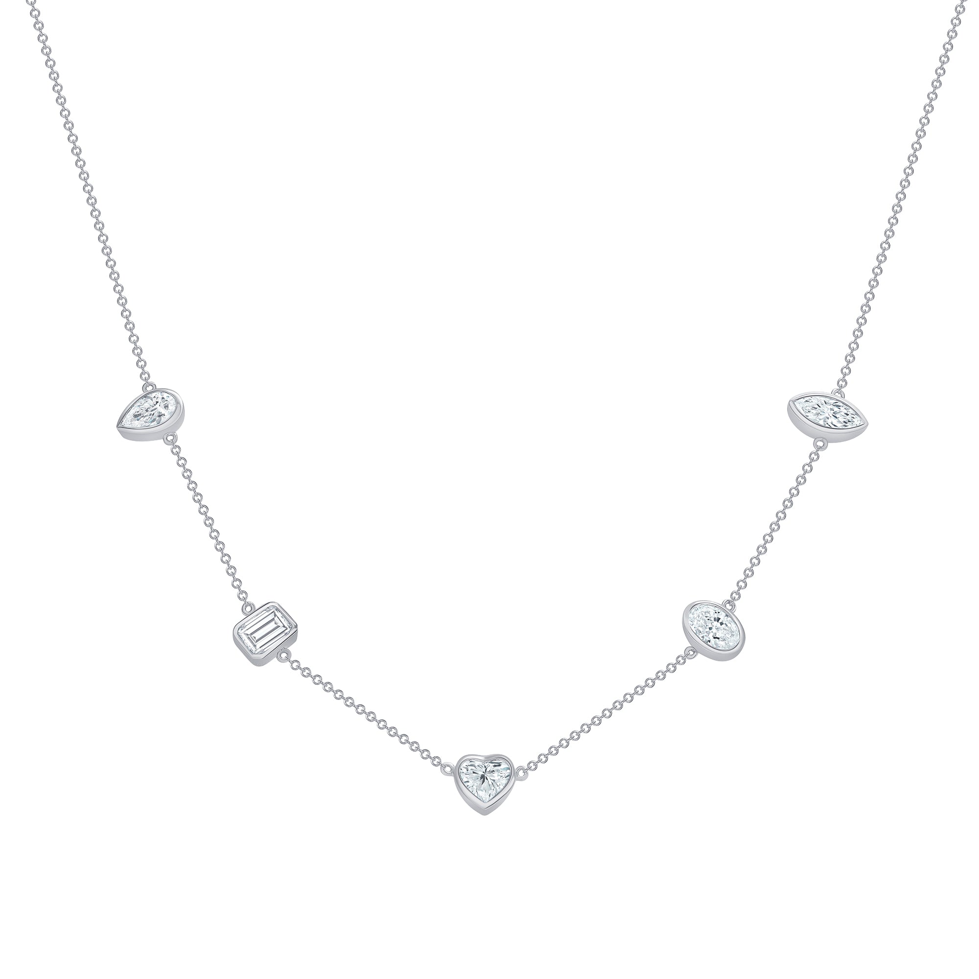 Compressed Diamond Necklace | Empire Treasures