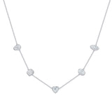 Multi Shape Bezel Set Diamond Necklace