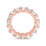 Scallop Rose Gold Eternity Band