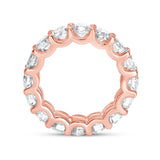 Scallop Rose Gold Eternity Band