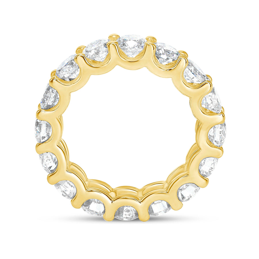 Scallop Yellow Gold Eternity Band
