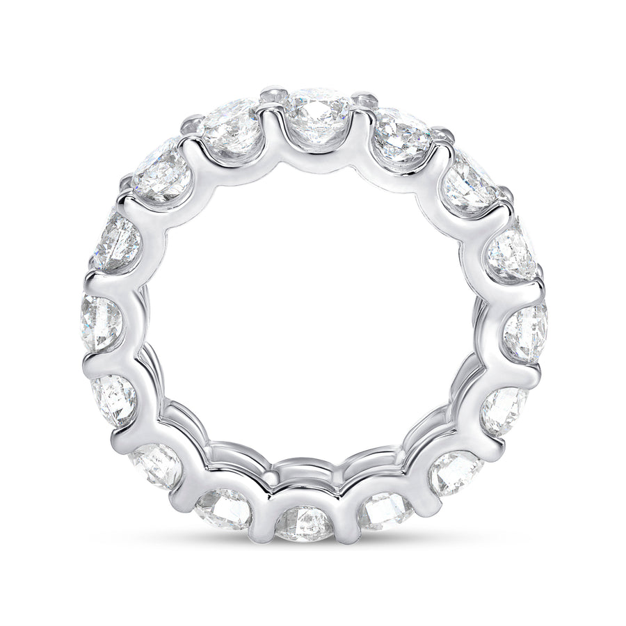 Scallop White Gold Eternity Band