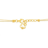 Yellow Gold Simplistic Round Diamond Bezel Set Bracelet