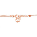 Rose Gold Simplistic Round Diamond Bezel Set Bracelet