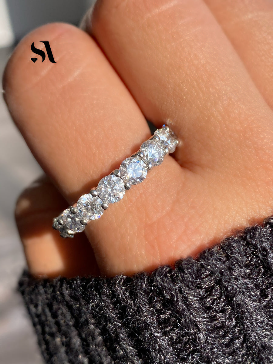 Round 18k Gold Eternity Band