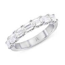 East-West Emerald Cut Diamond ring