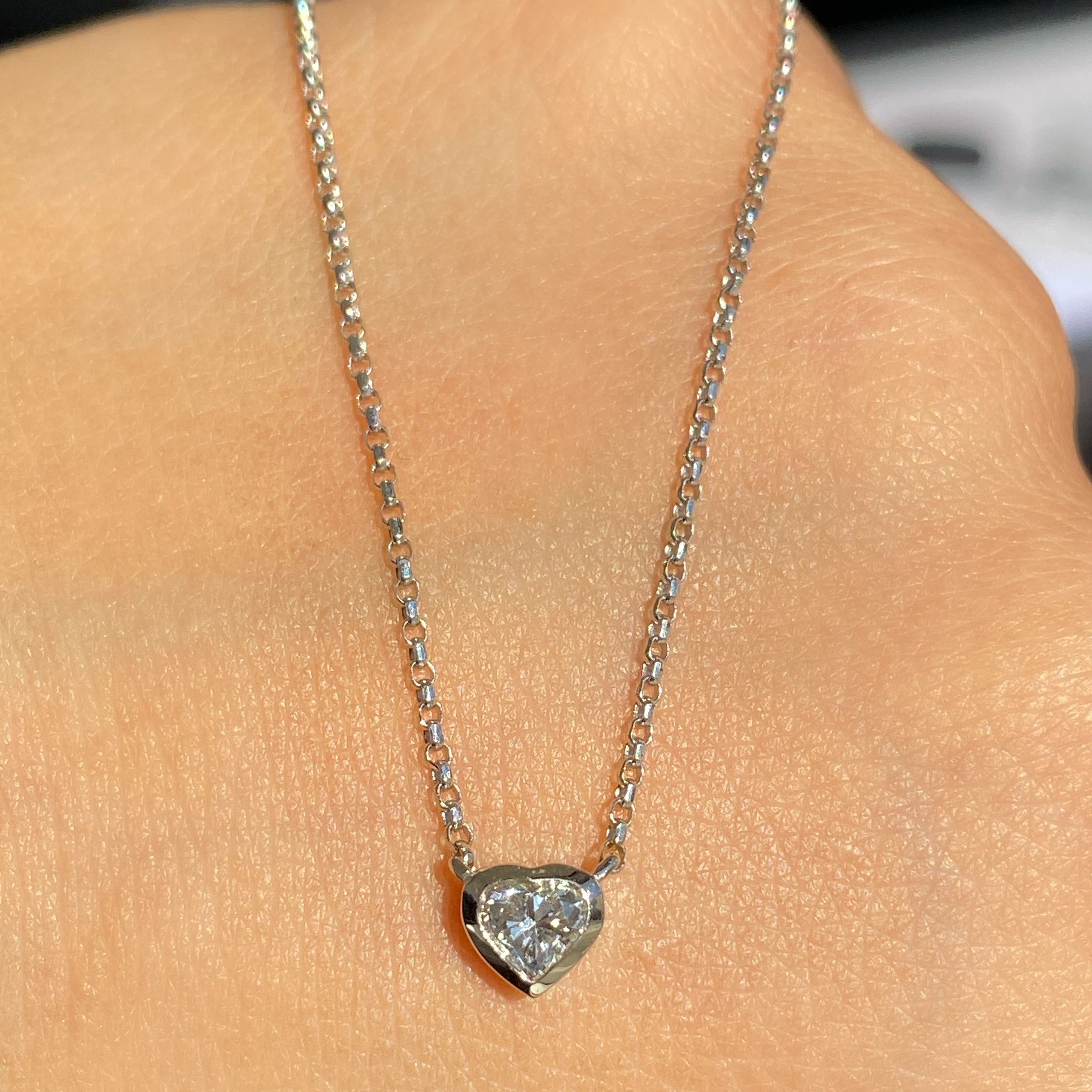 Heart shape Diamond Necklace
