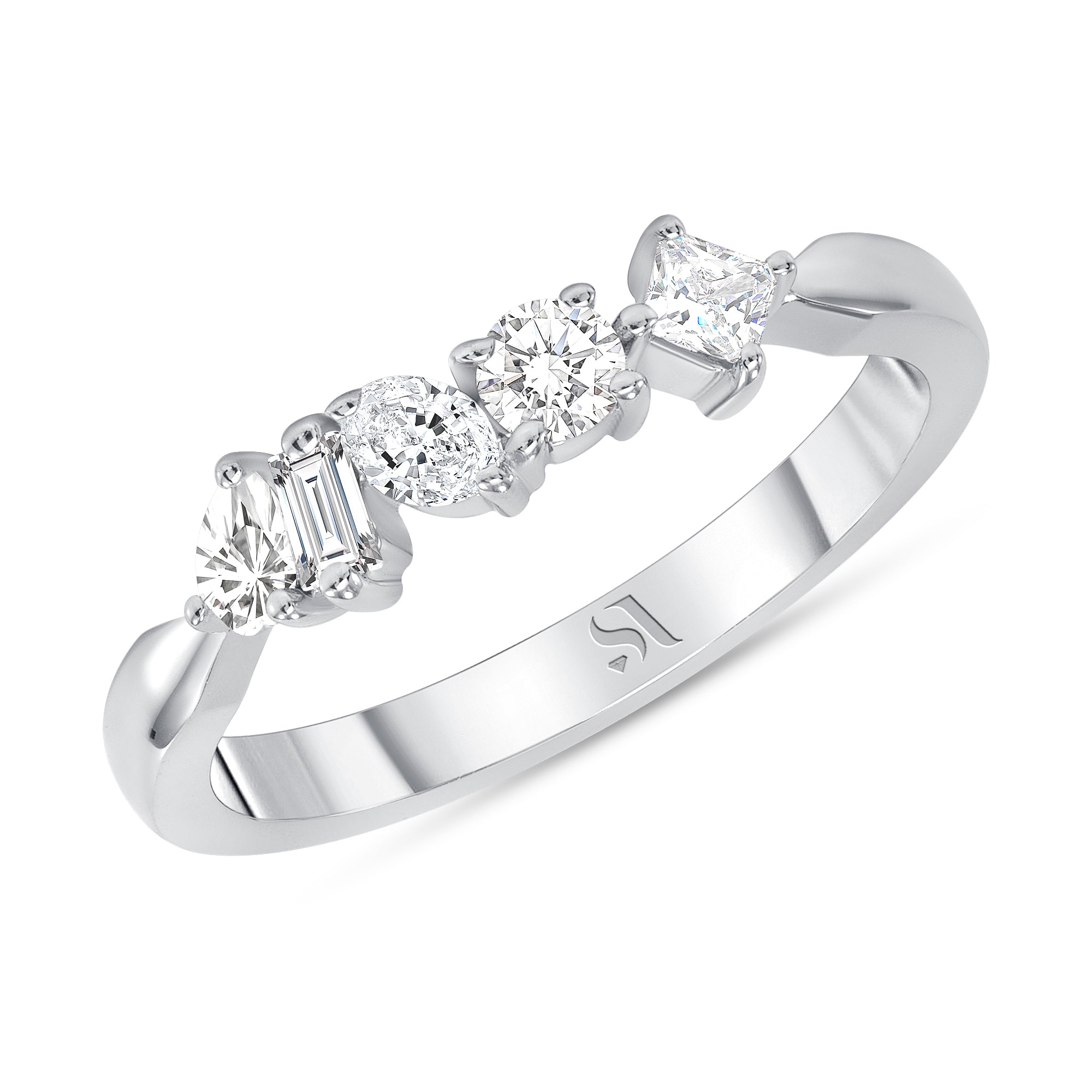 Fancy Shape Diamonds Ring – Sabrina A Jewelry