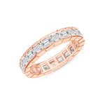 Stackable Wedding Rose Gold Band