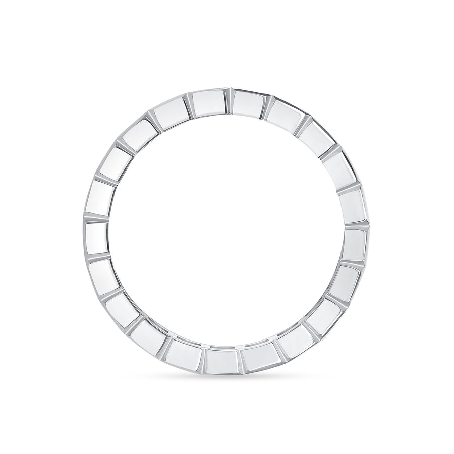 Stackable Wedding White Gold Band