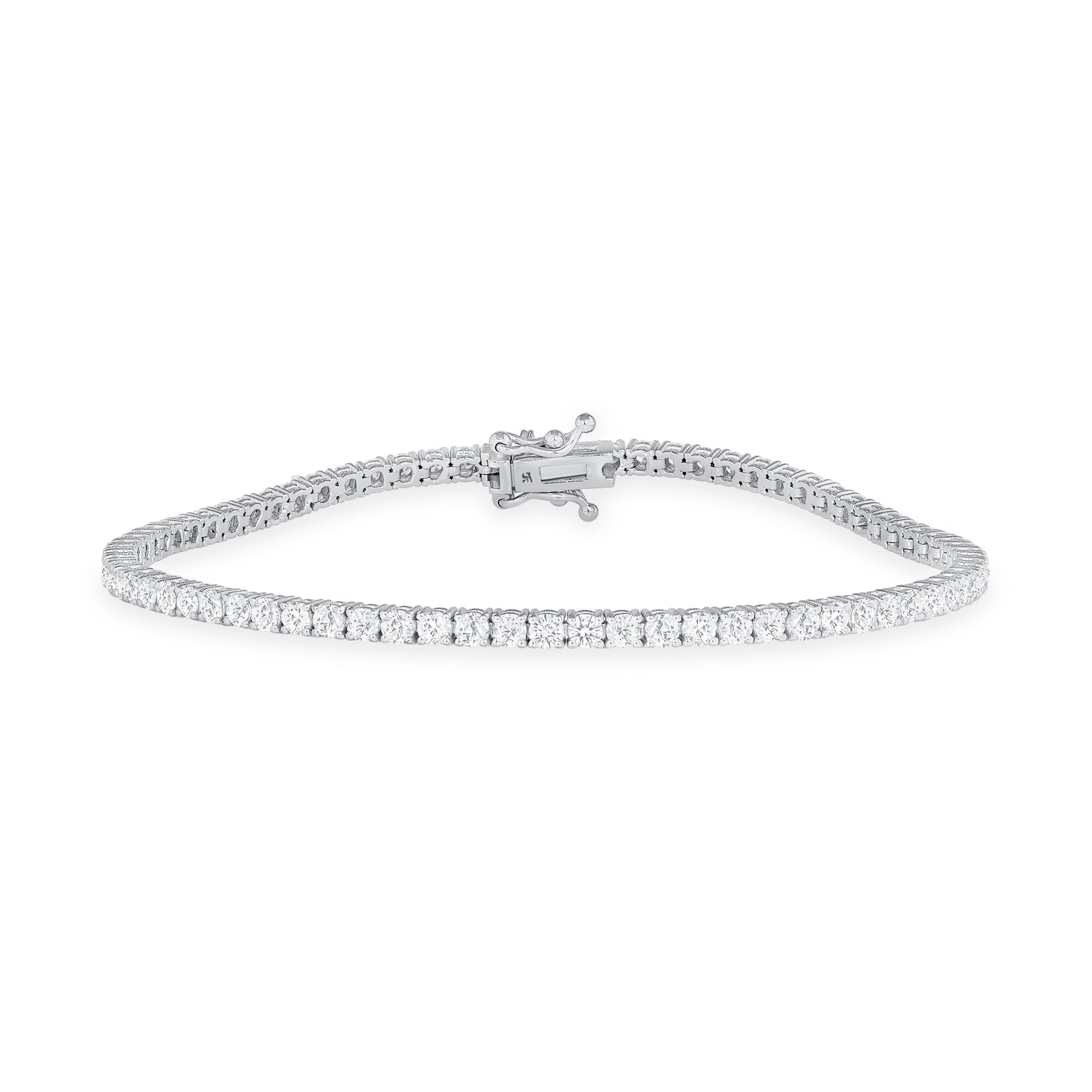 1.15ct Round Cut Diamond 14K Solid Gold Tennis Bracelet - Sabrina A Jewelry