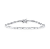 1.15ct Round Cut Diamond 14K Solid Gold Tennis Bracelet - Sabrina A Jewelry