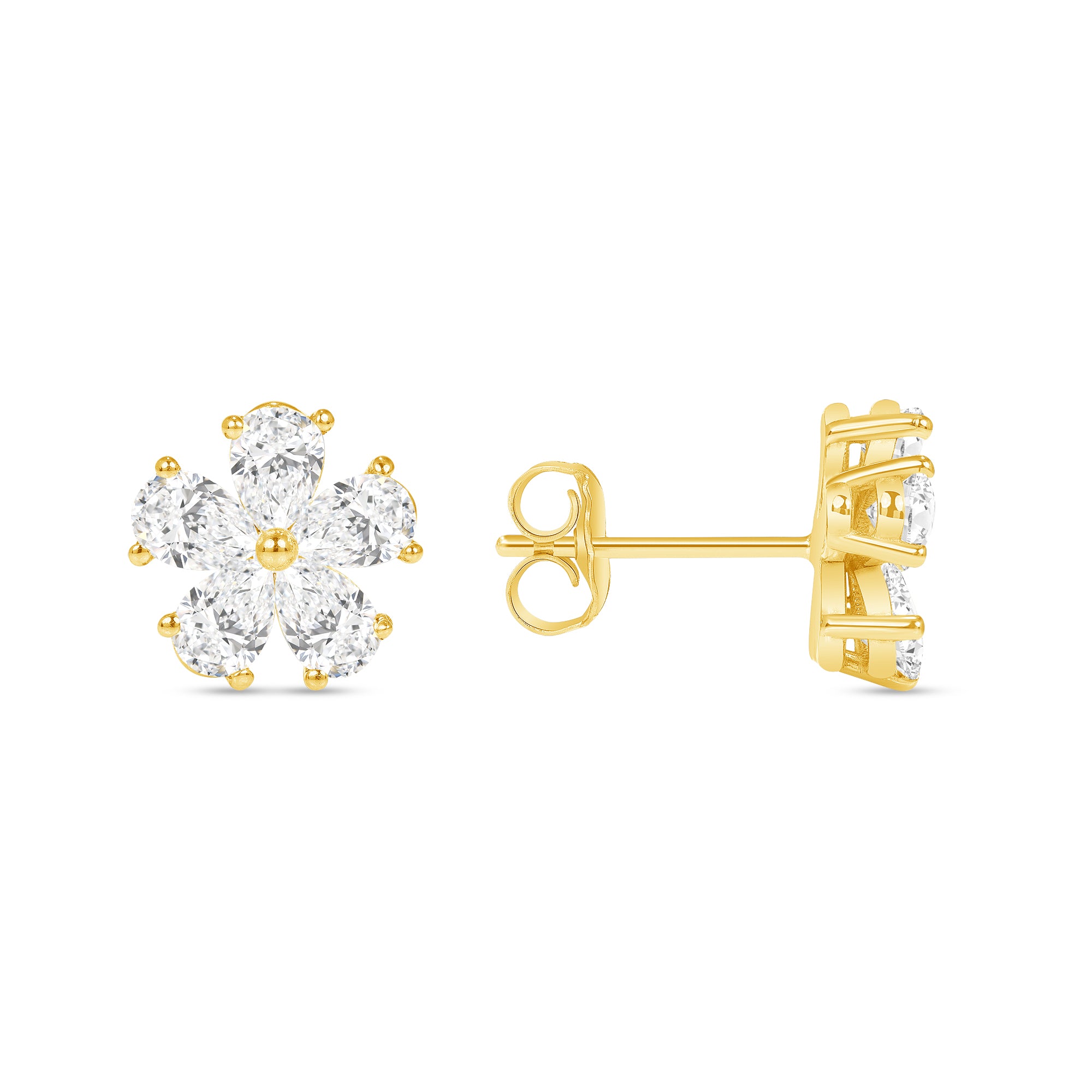 New Designer Gola Stone Earring For Girls & Women.(Gold Color)