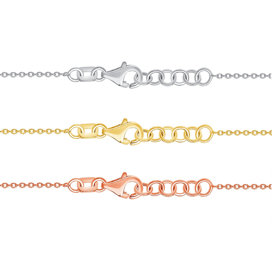 Gold Mini Lili and Bee Dainty Diamond Bracelet